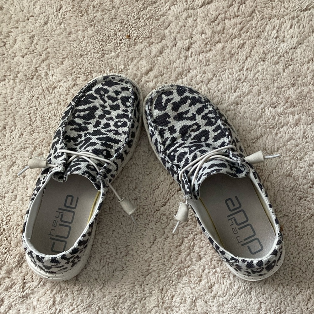 Hey Dude Leopard Print Casual Shoes